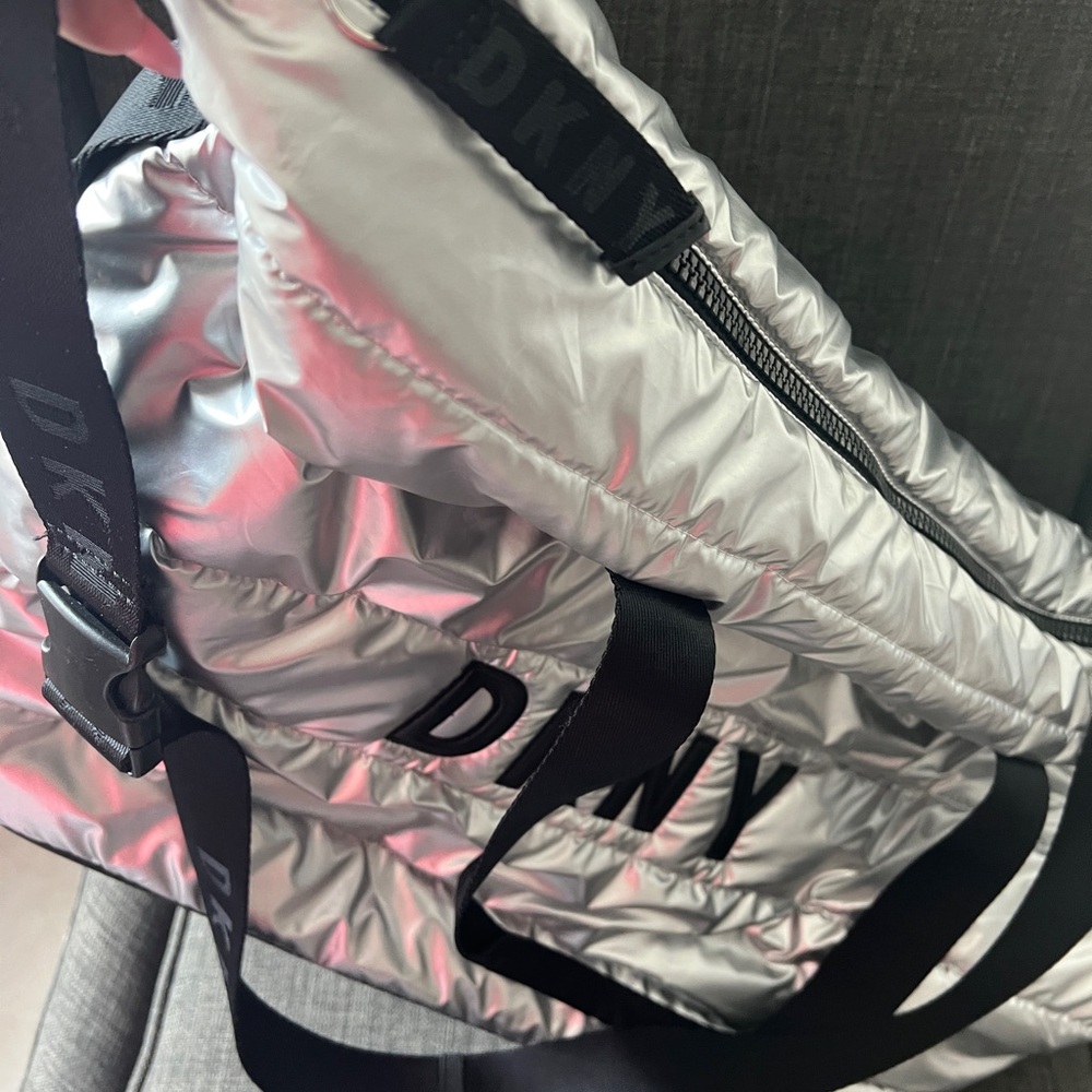 DKNY Metallic Quilted Tote - Picture 4 of 8